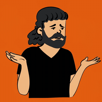 Steve shrugging