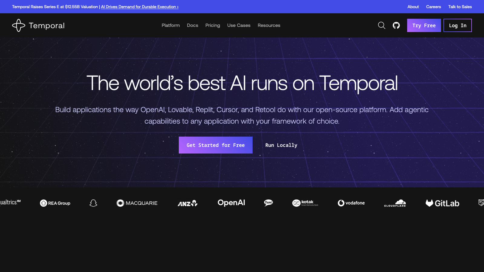 Temporal homepage